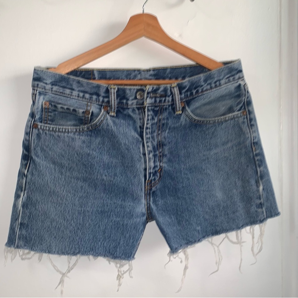 Vintage Levi's  505 Classic Blue Jean Shorts Size30 #denimshorts #jeansshorts